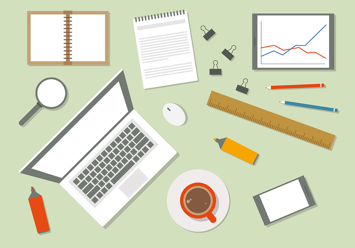 自由平面工作空間 日用雜品銷售的矢量圖應(yīng)用與優(yōu)勢